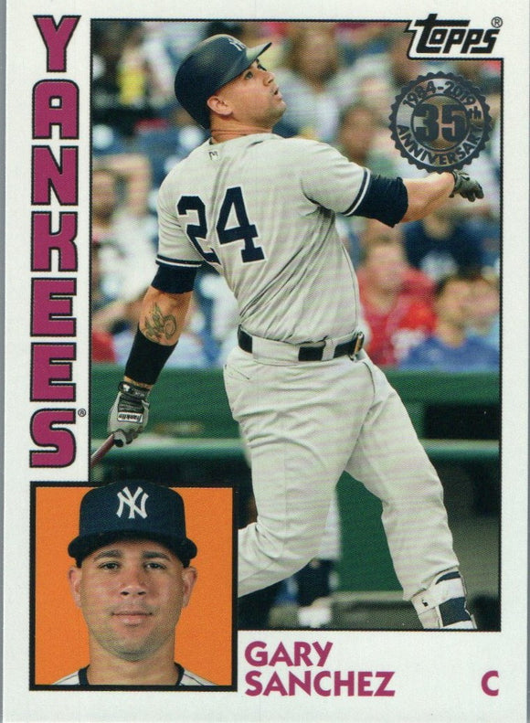 T84-79 Gary Sanchez New York Yankees 2019 Topps Series 1 Baseball
