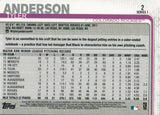 #2 Tyler Anderson Colorado Rockies 2019 Topps Series 1 Baseball