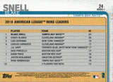 #24 Blake Snell Tampa Bay Rays League Leaders 2019 Topps Series 1 Baseball