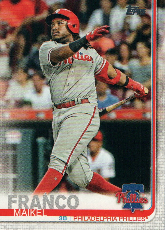 #327 Maikel Franco Philadelphia Phillies 2019 Topps Series 1 Baseball