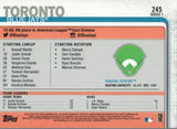 #245 Toronto Blue Jays Rogers Centre 2019 Topps Series 1 Baseball