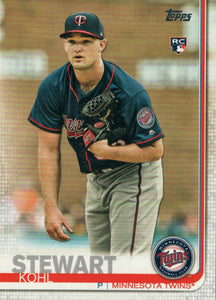 #177 Kohl Stewart Minnesota Twins RC 2019 Topps Series 1 Baseball