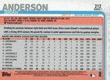 #212 Brian Anderson Miami Marlins Future Stars 2019 Topps Series 1 Baseball