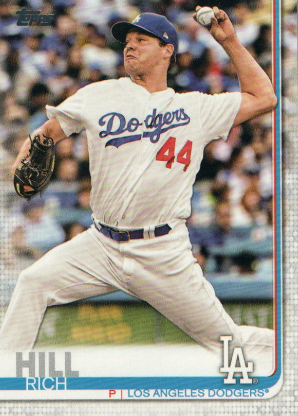 #283 Rich Hill Los Angeles Dodgers 2019 Topps Series 1 Baseball
