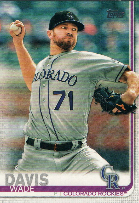 #81 Wade Davis Colorado Rockies 2019 Topps Series 1 Baseball