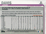 #81 Wade Davis Colorado Rockies 2019 Topps Series 1 Baseball