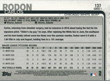 #137 Carlos Rodon Chicago White Sox 2019 Topps Series 1 Baseball Card