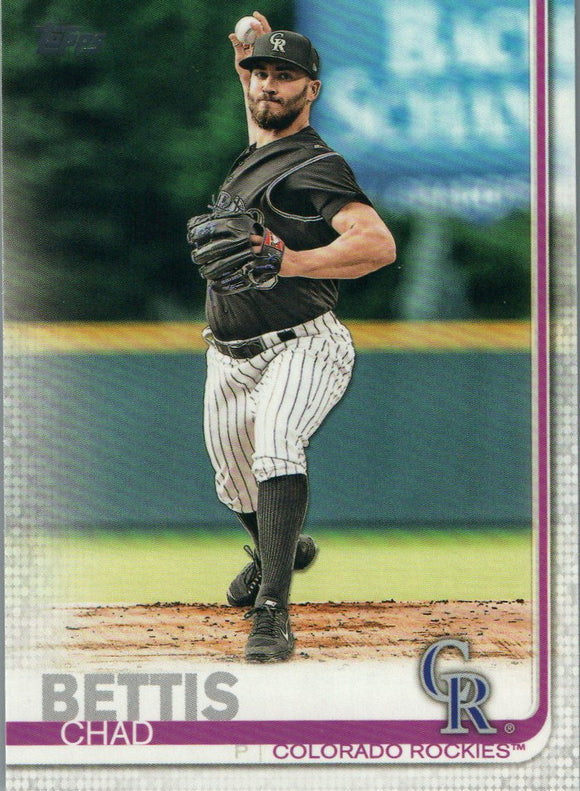 #74 Chad Bettis Colorado Rockies 2019 Topps Series 1 Baseball Card