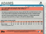 #98 Chance Adams New York Yankkes RC 2019 Topps Series 1 Baseball Card