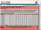 #256 Cody Allen Cleveland Indians 2019 Topps Series 1 Baseball Card