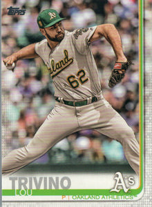 #83 Lou Trivino Oakland Athletics 2019 Topps Series 1 Baseball Card