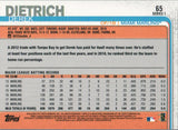 #65 Derek Dietrich Miami Marlins 2019 Topps Series 1 Baseball Card
