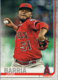 #206 Jaime Barria Los Angeles Angels 2019 Topps Series 1 Baseball Card