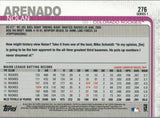 #276 Nolan Arenado Colorado Rockies 2019 Topps Series 1 Baseball Card