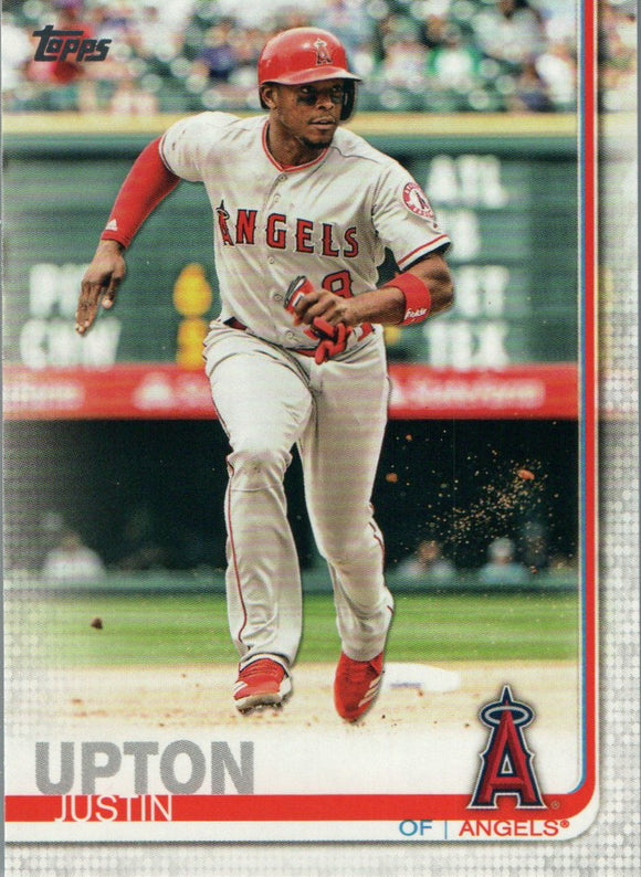 #345 Justin Upton Los Angeles Angels 2019 Topps Series 1 Baseball Card