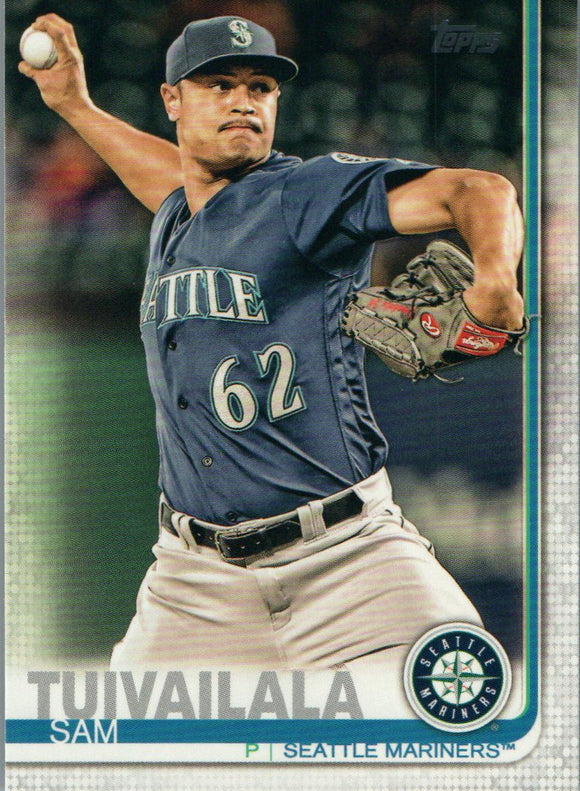 #247 Sam Tuivalala Seattle Mariners 2019 Topps Series 1 Baseball Card