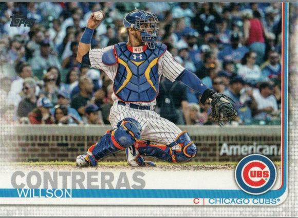 #119 Willson Contreras Chicago Cubs 2019 Topps Series 1 Baseball Card