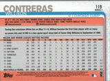 #119 Willson Contreras Chicago Cubs 2019 Topps Series 1 Baseball Card