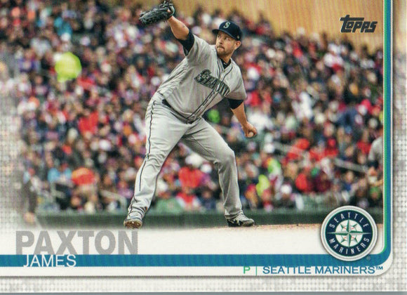 #241 James Paxton Seattle Mariners 2019 Topps Series 1 Baseball Card
