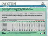 #241 James Paxton Seattle Mariners 2019 Topps Series 1 Baseball Card