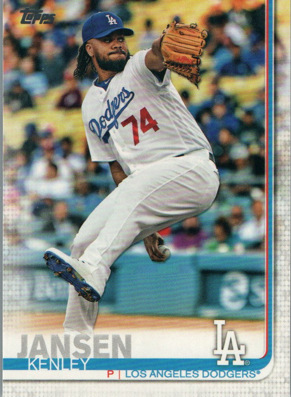 #129 Kenley Jansen Los Angeles Dodgers 2019 Series 1 Topps Baseball