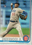 #315 Duane Underwood Jr Chicago Cubs Rookie Card 2019 Series 1 Topps Baseball