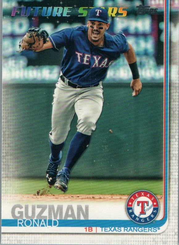 #320 Ronald Guzman Texas Rangers Future Stars 2019 Series 1 Topps Baseball