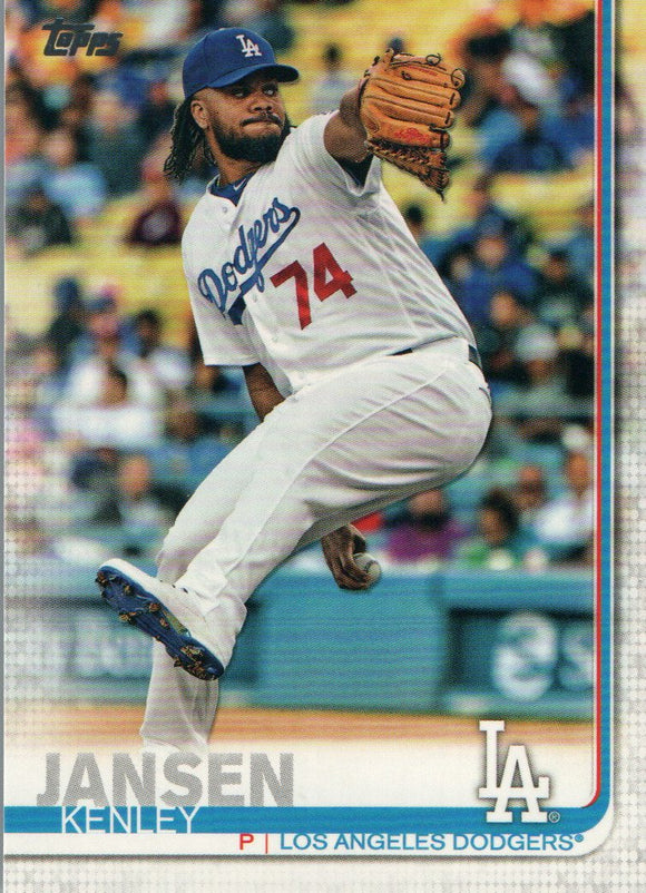 #129 Kenley Jansen Los Angeles Dodgers2019 Series 1 Topps Baseball
