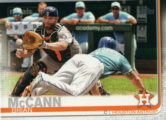 #322 Brian Mccann Houston Astros 2019 Series 1 Topps Baseball