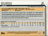 #43 Nick Burdi Pittsburgh Pirates Rookie Card 2019 Series 1 Topps Baseball