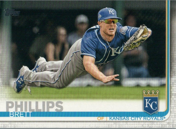 #195 Brett Phillips Kansas City Royals 2019 Series 1 Topps Baseball