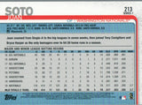 #213 Juan Soto Washington Nationals 2019 Series 1 Topps Baseball