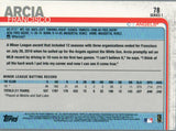 #78 Francisco Arcia Los Angeles Angels Rookie Card 2019 Series 1 Topps Baseball