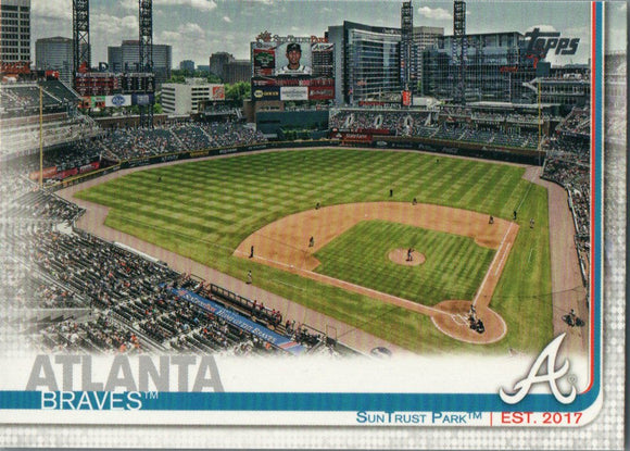 #71 Atlanta Braves Sun Trust Park  2019 Series 1 Topps Baseball