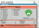 #71 Atlanta Braves Sun Trust Park  2019 Series 1 Topps Baseball
