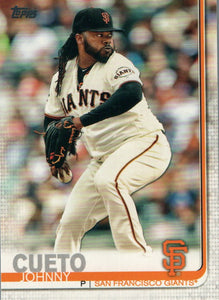 #154 Johnny Cueto San Francisco Giants 2019 Series 1 Topps Baseball