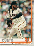 #154 Johnny Cueto San Francisco Giants 2019 Series 1 Topps Baseball