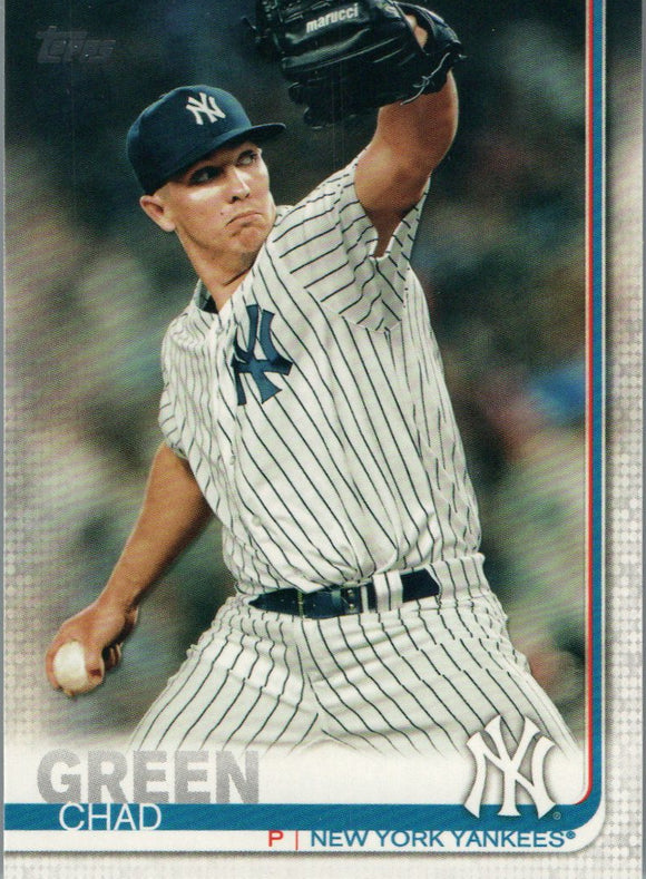 #25 Chad Green New York Yankees 2019 Series 1 Topps Baseball