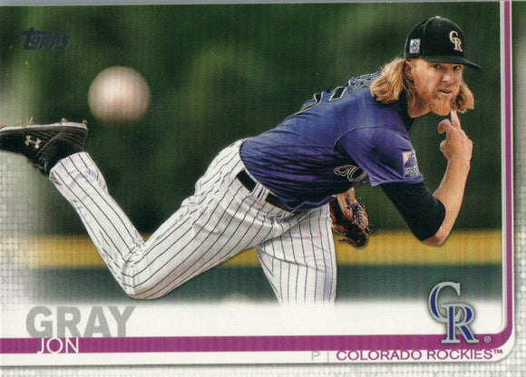 #73 Jon Gray Colorado Rockies 2019 Topps Series 1 Baseball Card