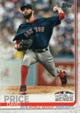 #314 David Price 2018 World Series Highlights Boston Red Sox 2019 Topps Series 1 Baseball Card