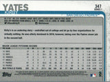 #347 Kirby Yates San Diego Padres 2019 Topps Series 1 Baseball Card