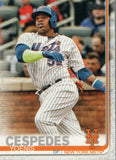 #128 Yoenis Cespedes New York Mets 2019 Topps Series 1 Baseball Card