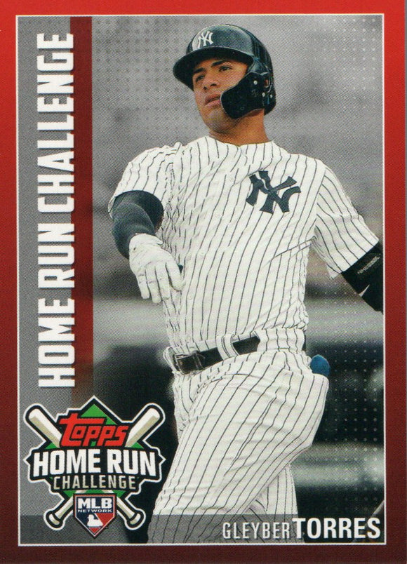 HRC-21 Gleyber Torres Home Run Challenge New York Yankees 2019 Topps Series 1 Baseball Card