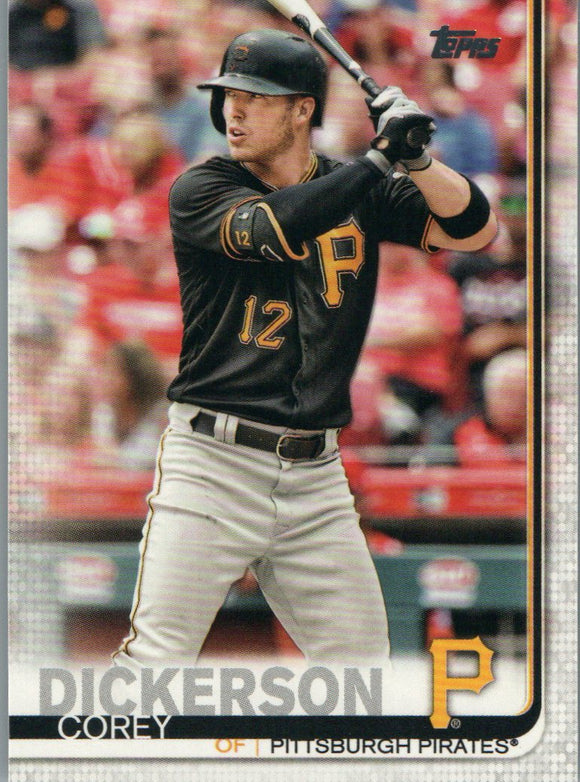 #89 Corey Dickerson Pittsburgh Pirates 2019 Topps Series 1 Baseball Card