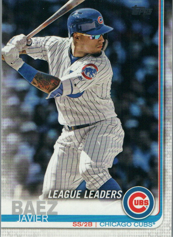 #90 Javier Baez Chicago Cubs 2019 Topps Series 1 Baseball Card