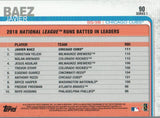 #90 Javier Baez Chicago Cubs 2019 Topps Series 1 Baseball Card