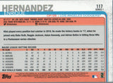 #117 Enrique Hernandez Los Angeles Dodgers 2019 Topps Series 1 Baseball Card