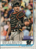 #52 J.T. Realmuto Miami Marlins 2019 Topps Series 1 Baseball Card