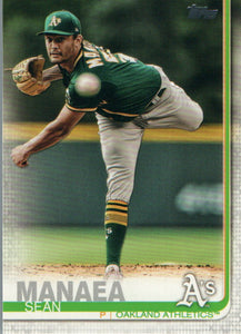 #103 Sean Manaea Oakland Athletics 2019 Topps Series 1 Baseball Card