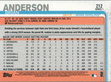 #212 Brian Anderson Future Stars Miami Marlins 2019 Topps Series 1 Baseball Card